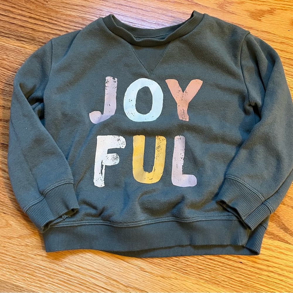 Little Co. by Lauren Conrad joyful sweatshirt size 3T